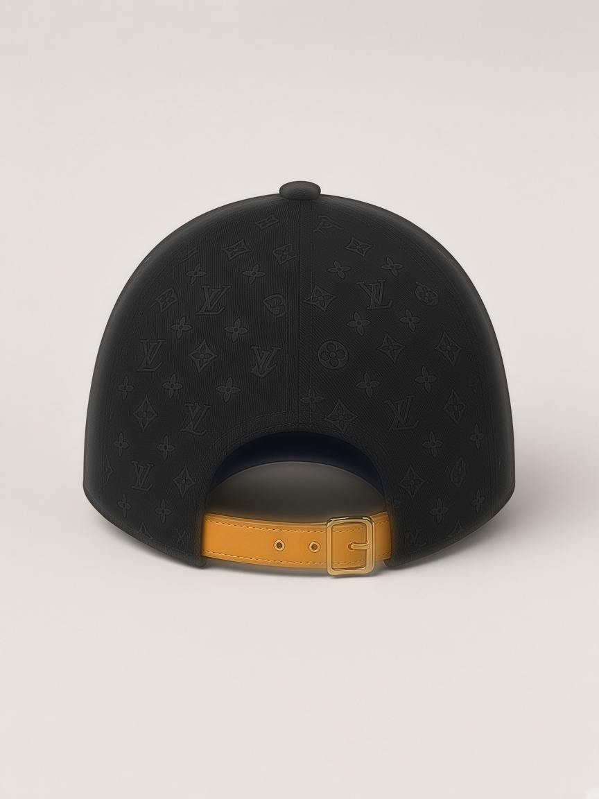 Louis Vuitton Monogram Denim Cap in Black