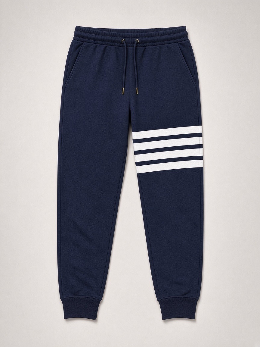Thom Browne 4-Bar Tracksuit Set in Navy