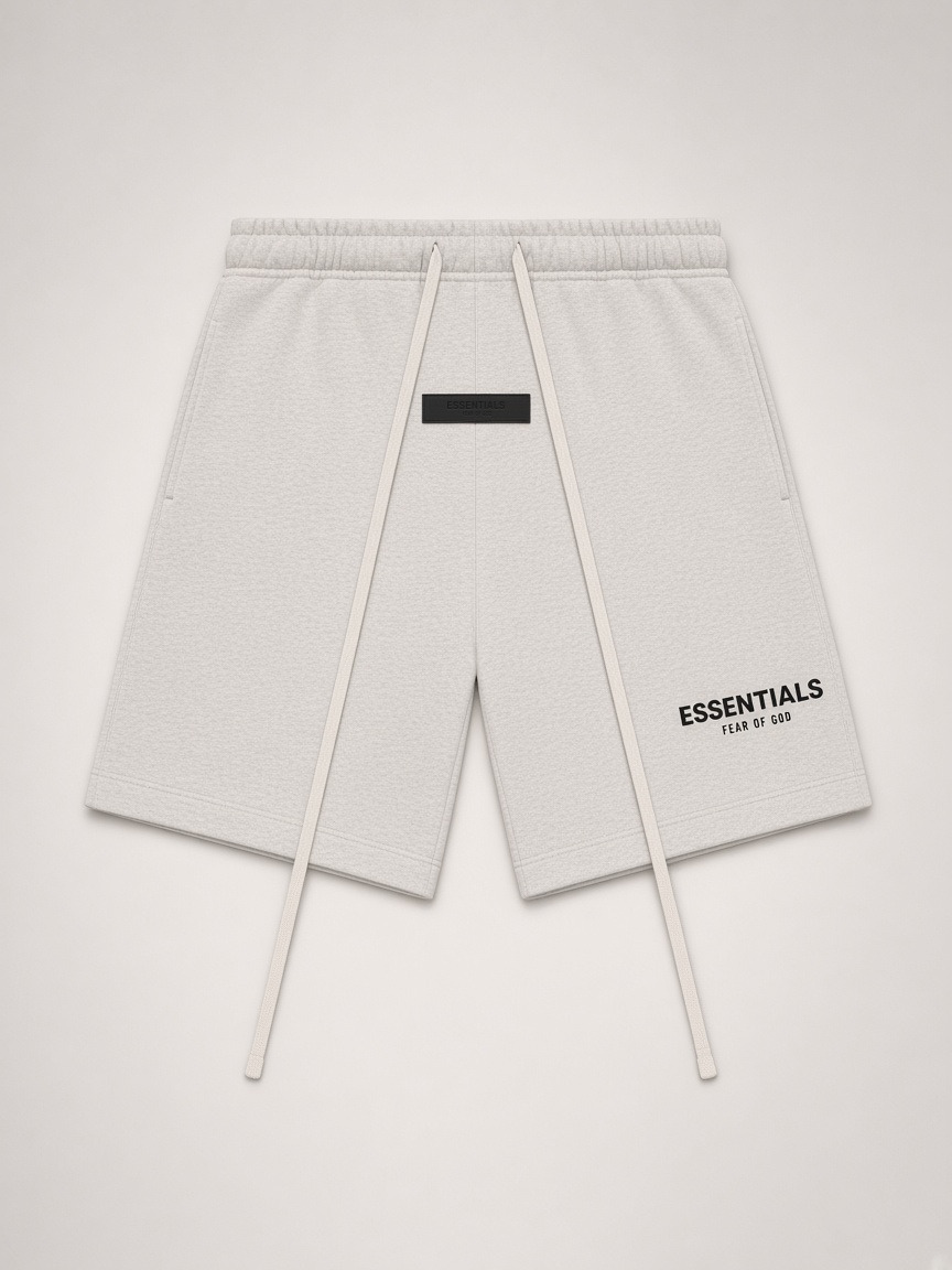 Fear of God Essentials T-Shirt & Shorts Set in Light Oatmeal