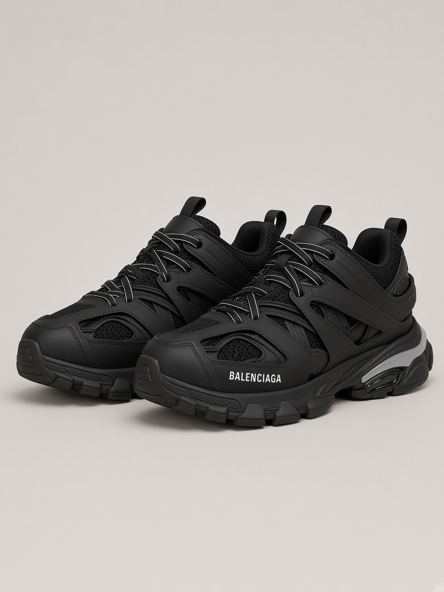Balenciaga Track LED Sneakers in Black