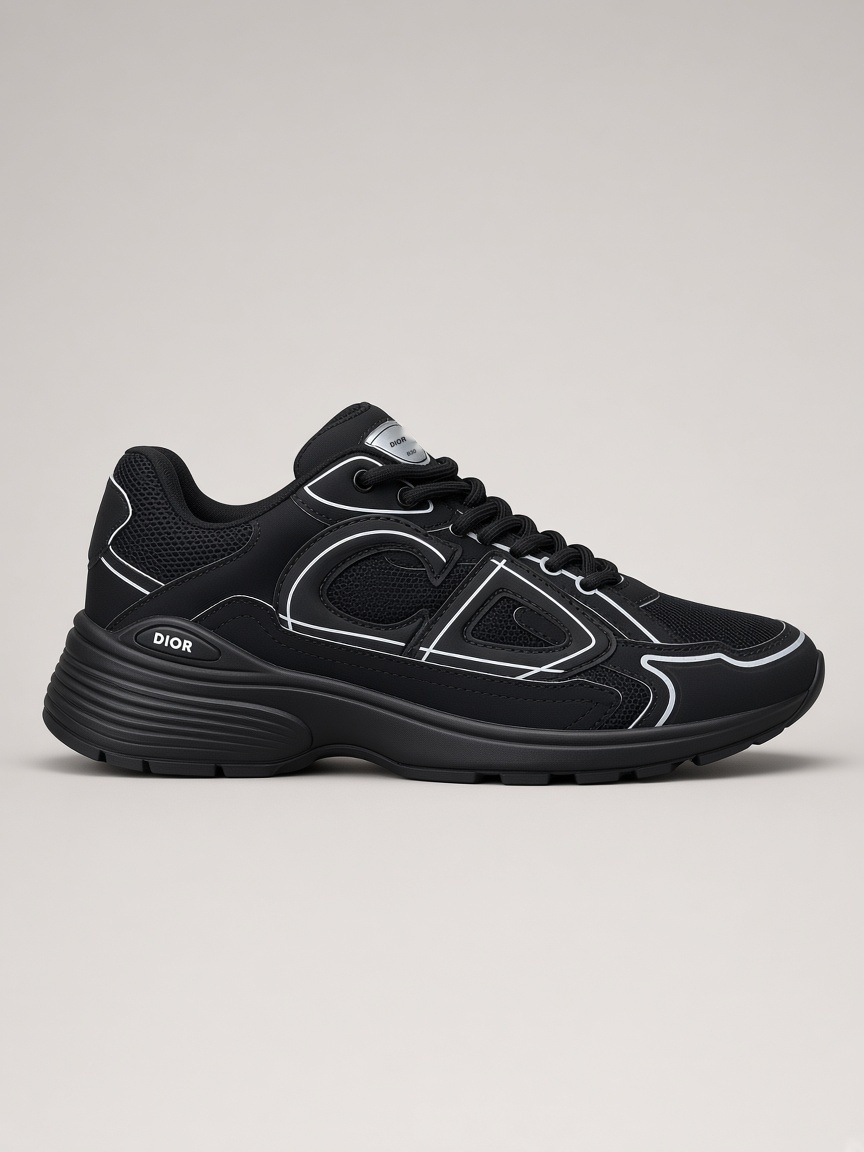 Dior B30 Sneakers in All Black