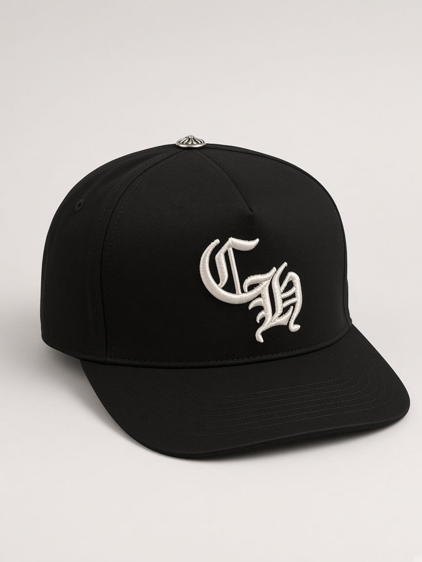 Chrome Hearts CH Baseball Cap in Black