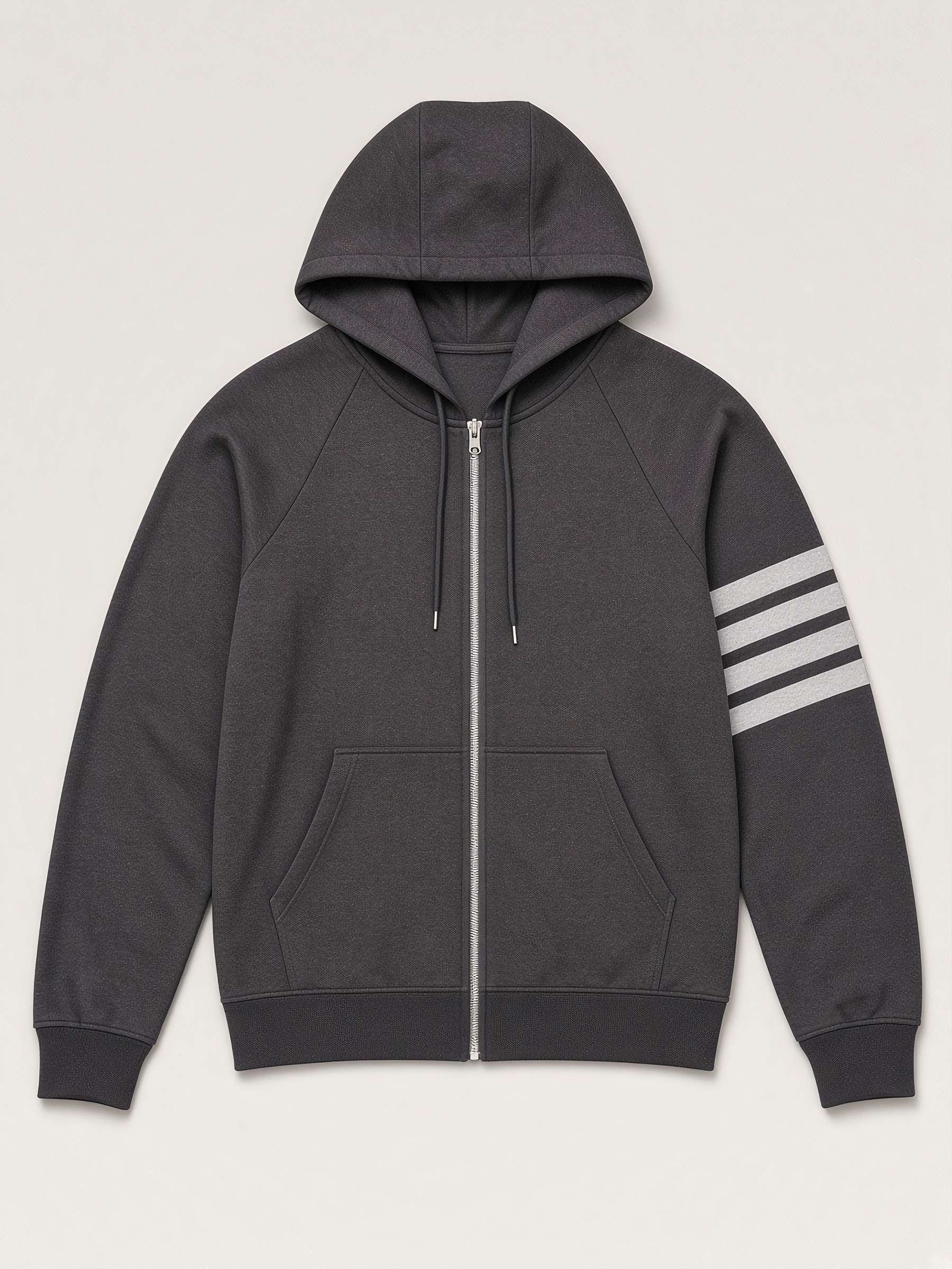 Thom Browne 4-Bar Tracksuit Set in Dark Grey