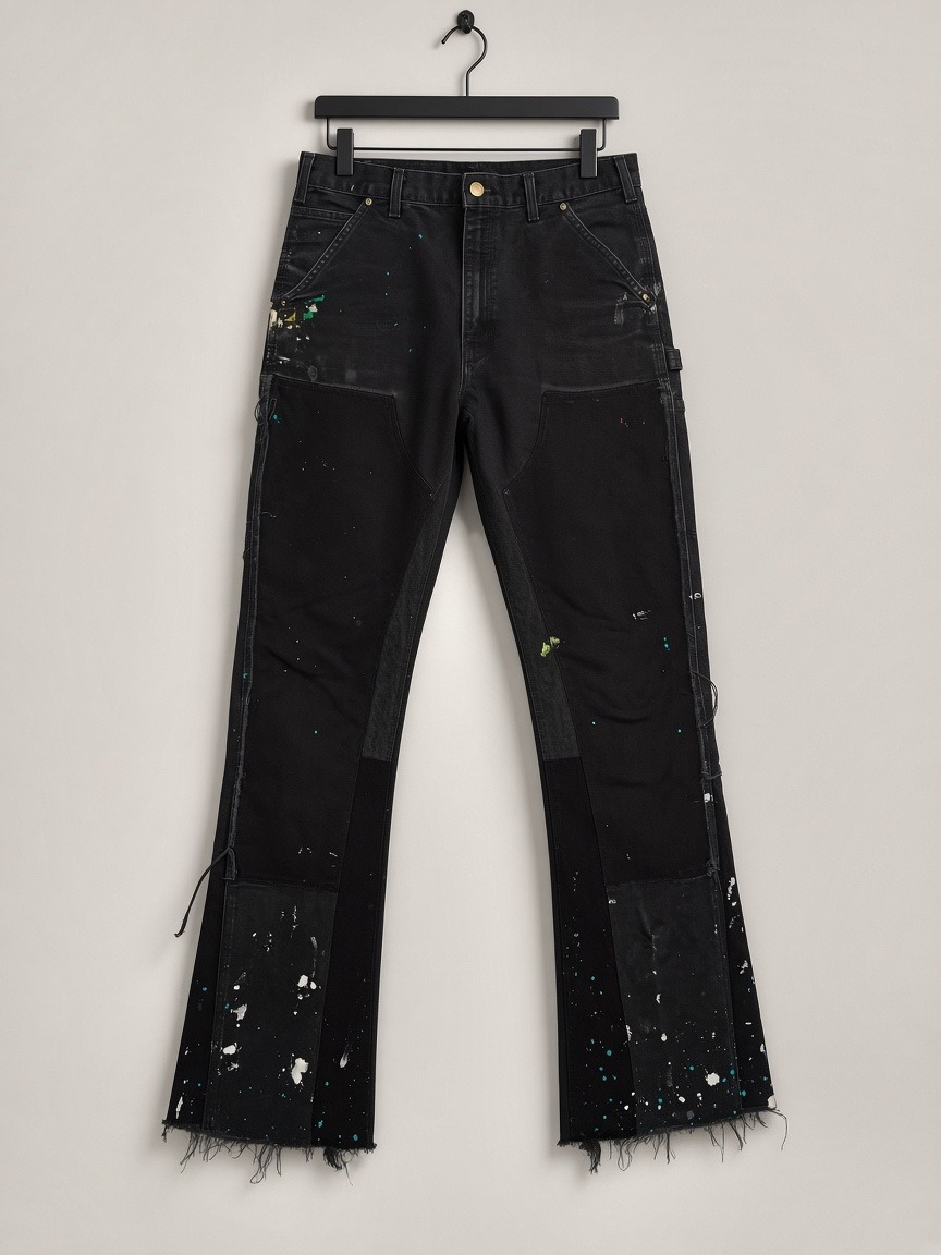 Gallery Dept. Carpenter Reworked Flare Pants in Black
