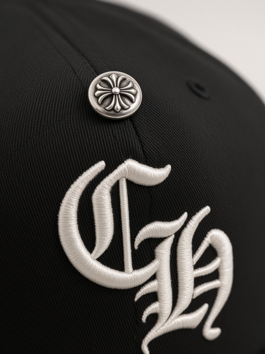 Chrome Hearts CH Baseball Cap in Black