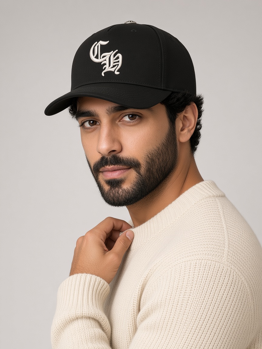 Chrome Hearts CH Baseball Cap in Black