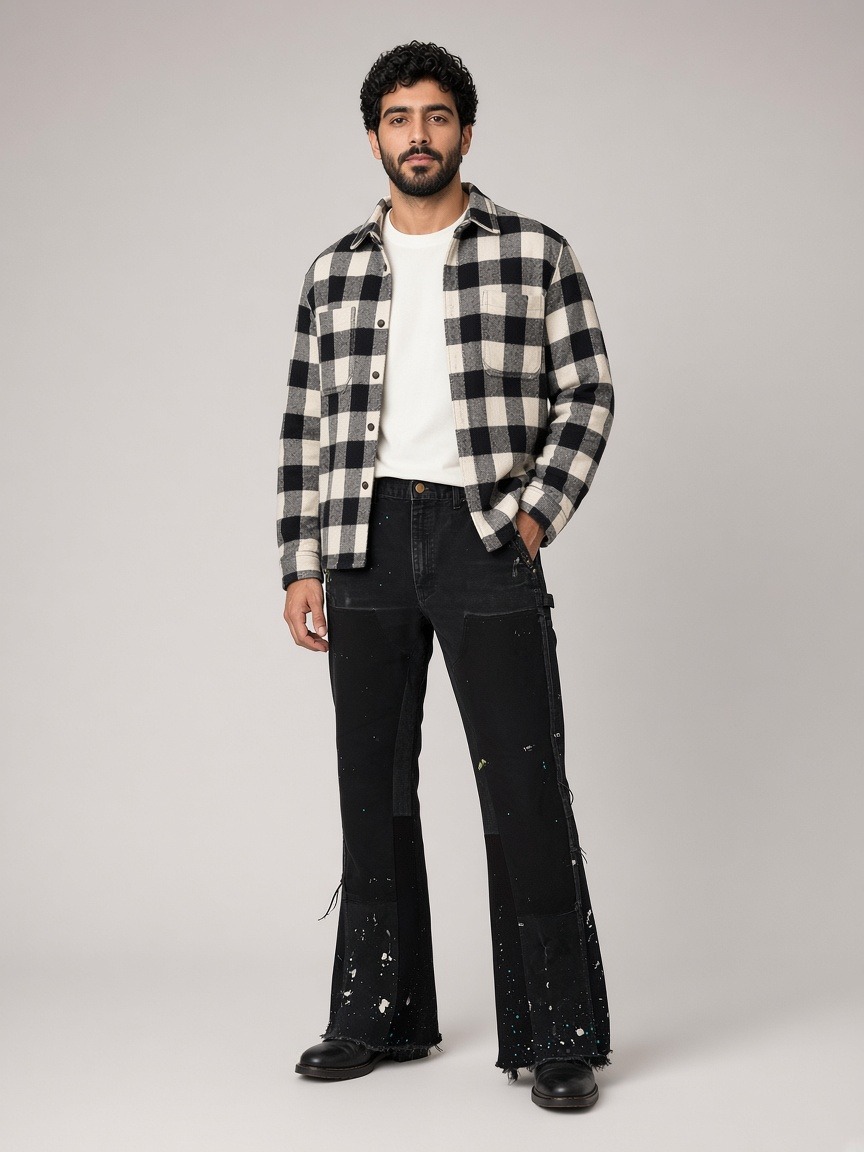 Gallery Dept. Carpenter Reworked Flare Pants in Black