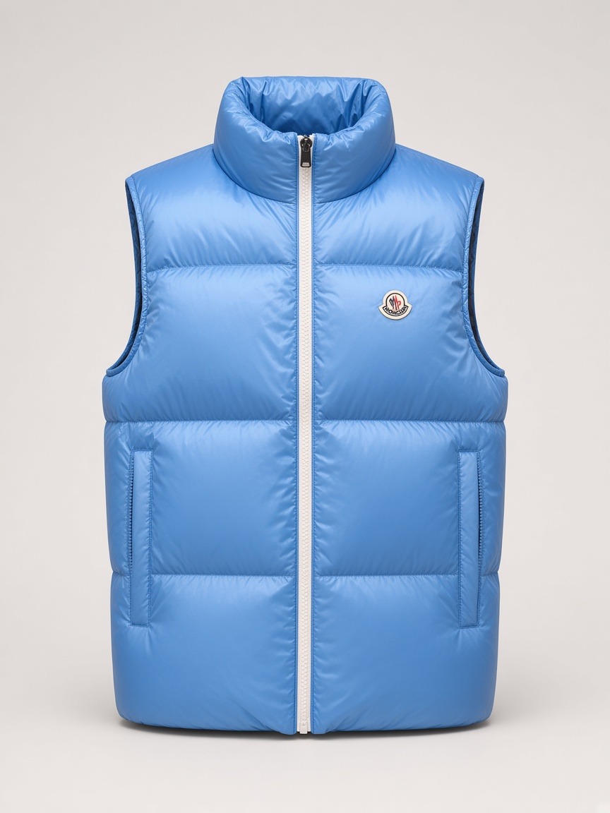 Moncler Down Vest in Sky blue