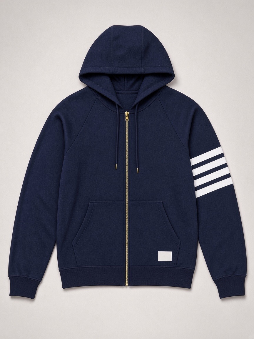 Thom Browne 4-Bar Tracksuit Set in Navy