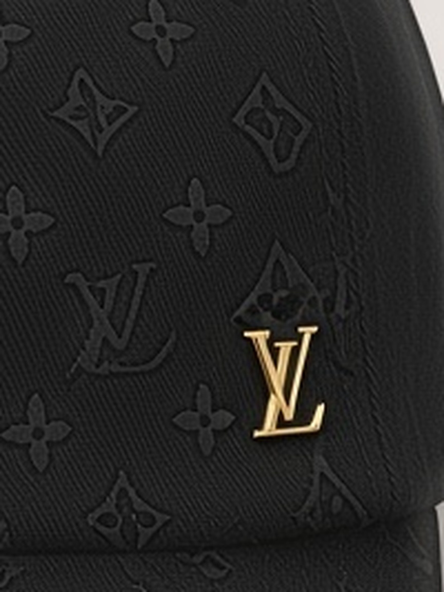 Louis Vuitton Monogram Denim Cap in Black