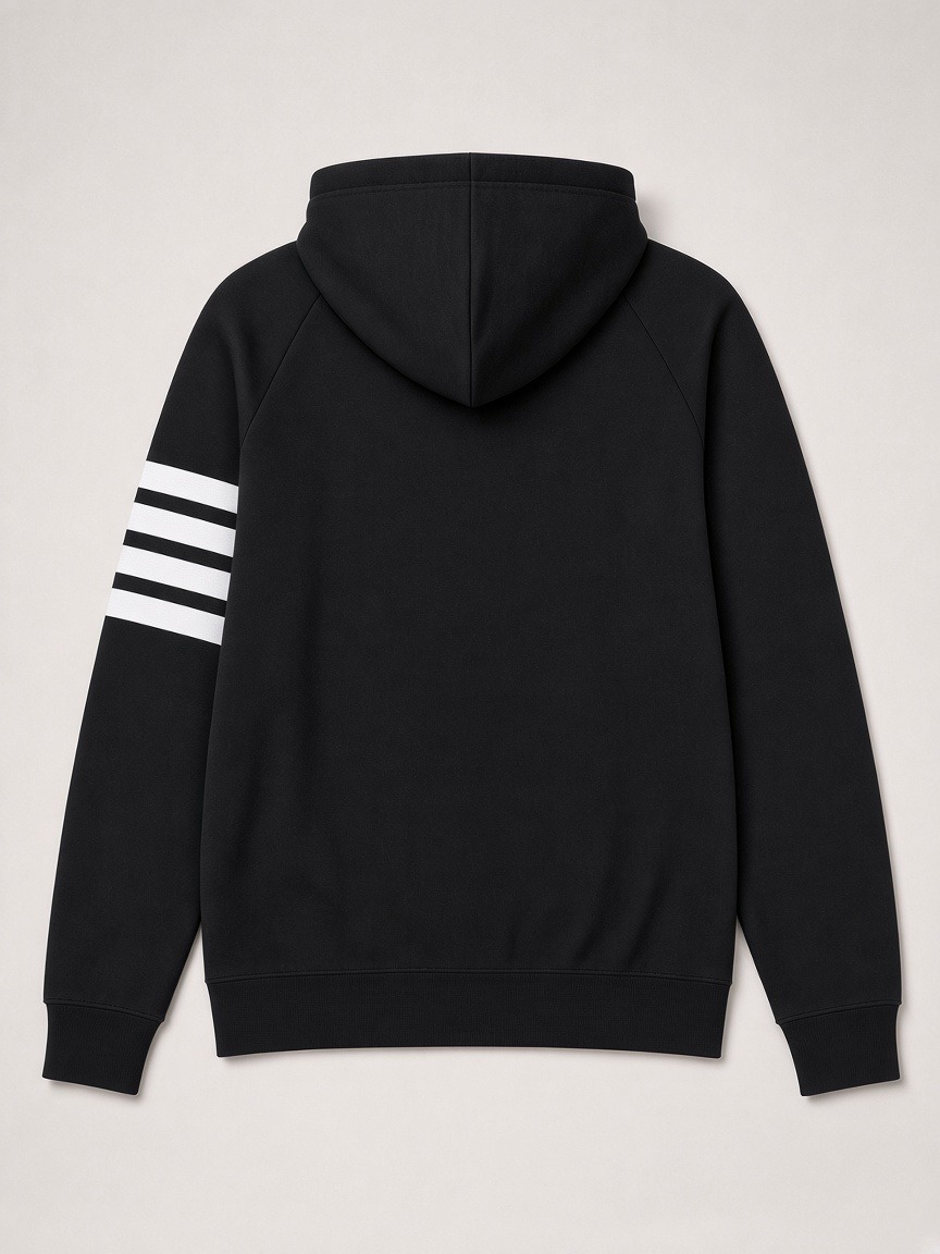 Thom Browne 4-Bar Tracksuit Set in Black