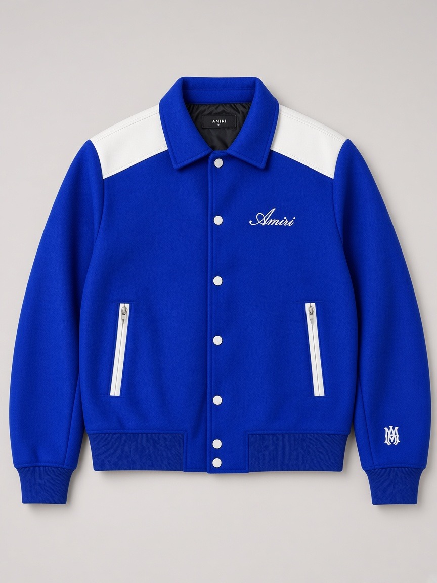 Amiri MA Band Jacket in Royal Blue