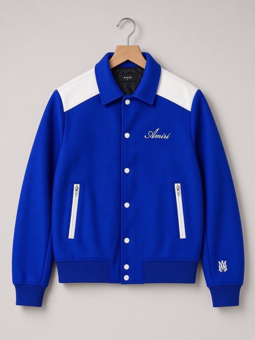 Amiri MA Band Jacket in Royal Blue