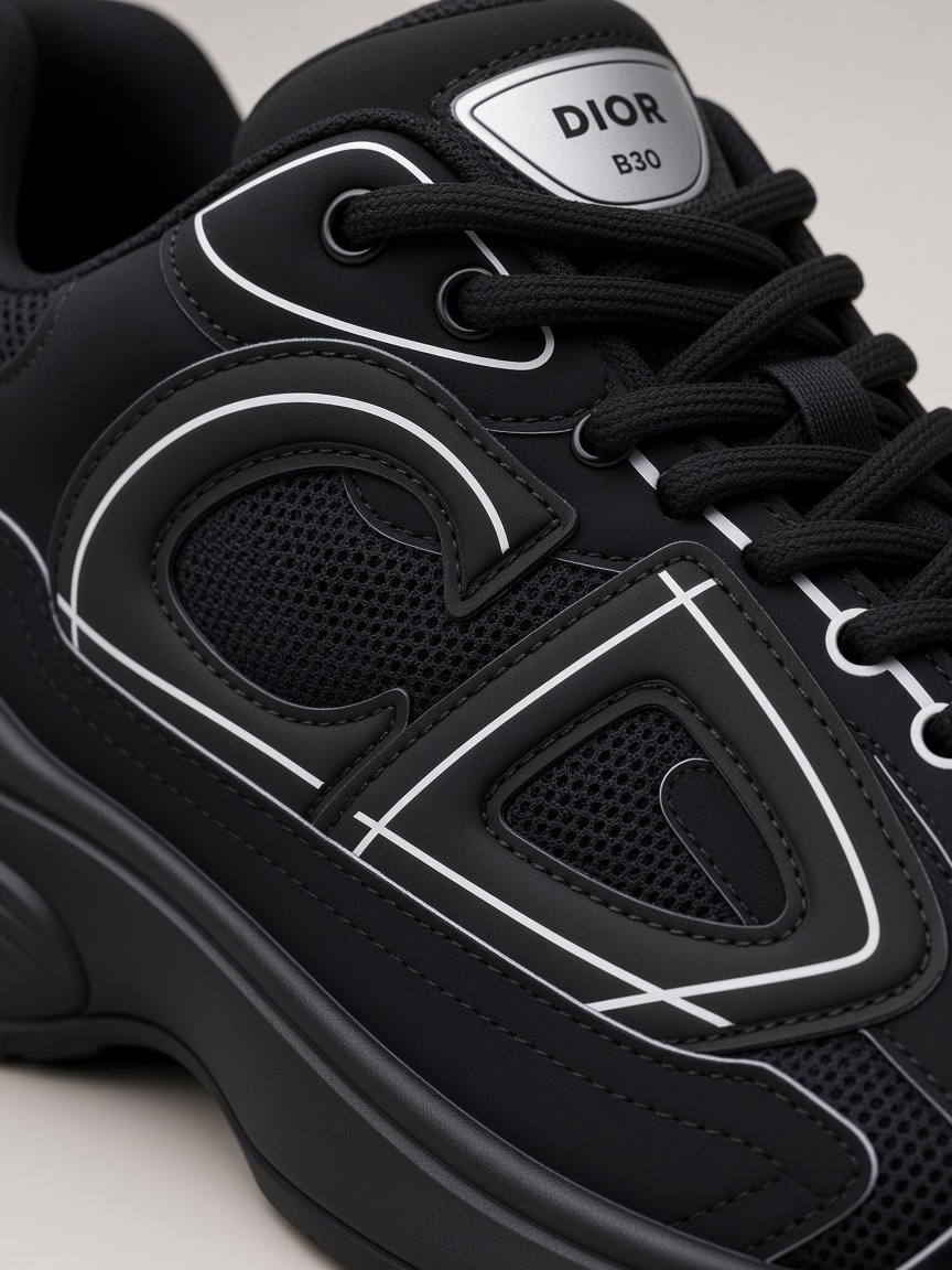 Dior B30 Sneakers in All Black