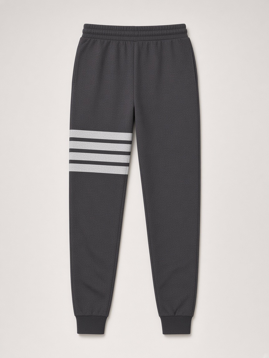 Thom Browne 4-Bar Tracksuit Set in Dark Grey