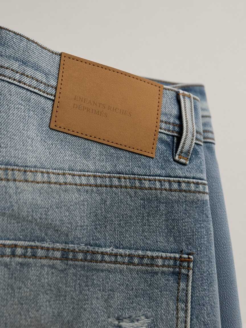 Enfants Riches Déprimés Straight Leg Jeans in Light Vintage Wash